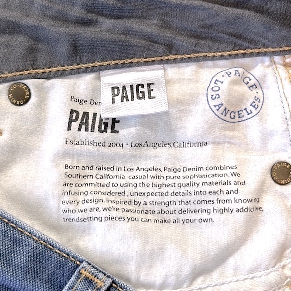 PAIGE Jeans, Skyline Skinny, Size 30 - Picture 5 of 9